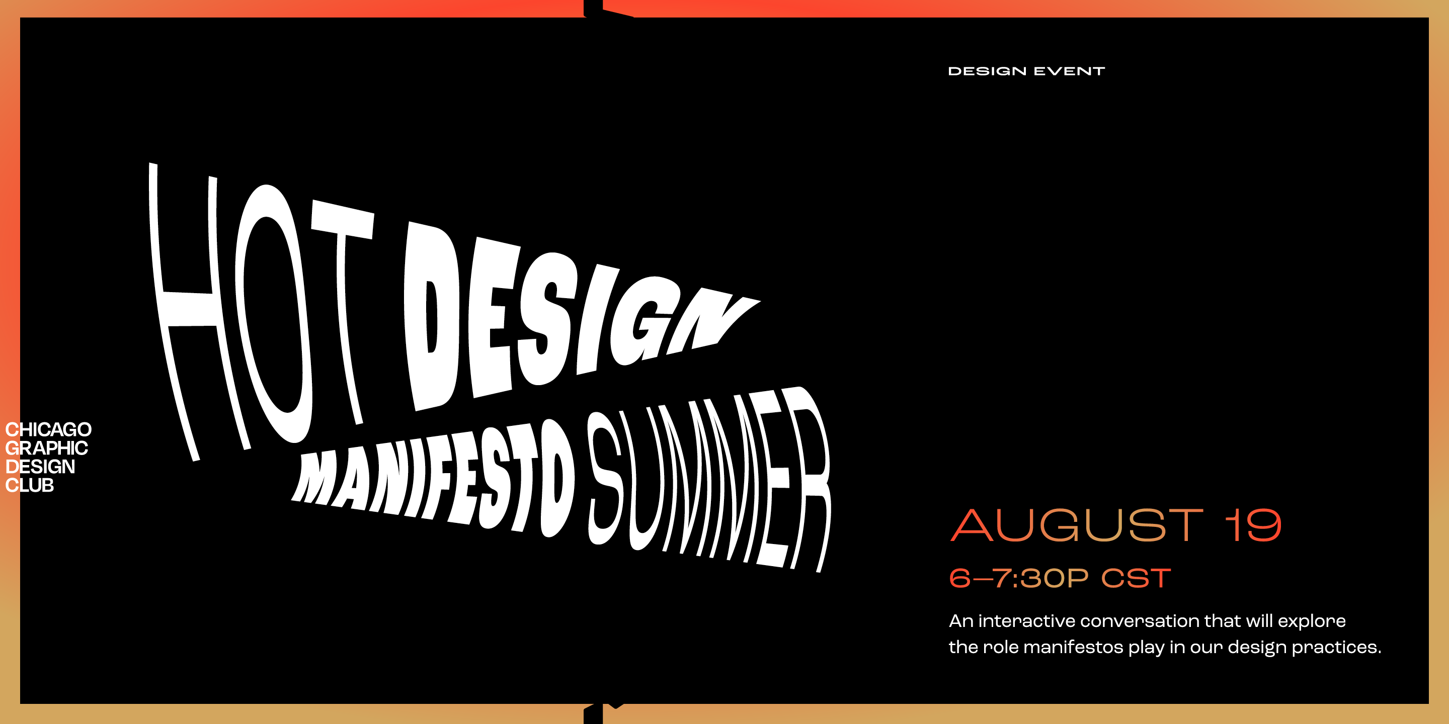 Hot Design Manifesto Summer | An Interactive Conversation